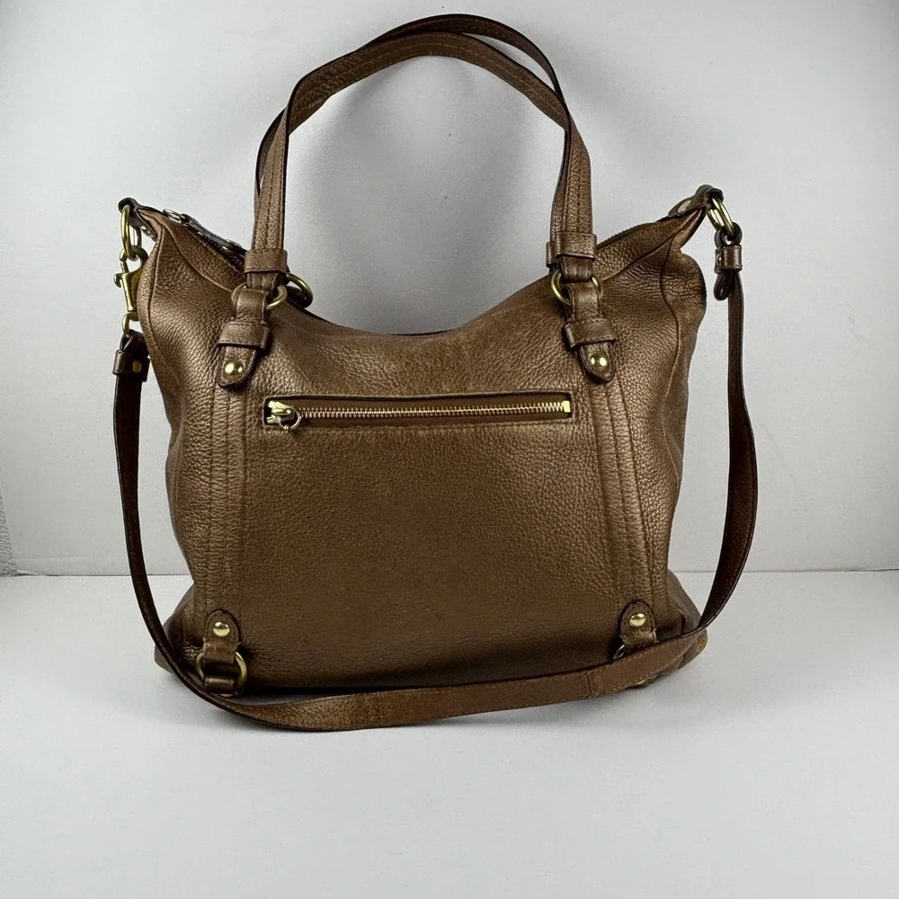 Coach Alexandra Convertible Shoulder Bag Bronze Metallic Leather‎ Boho F17566